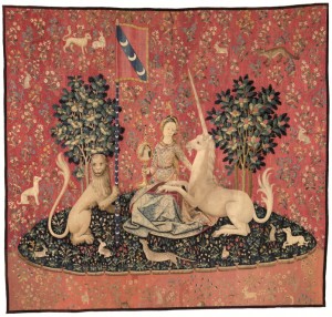 The Lady and the Unicorn: Sight  http://www.musee-moyenage.fr/collection/oeuvre/la-dame-a-lalicorne.html