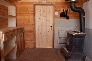 The old wood stove.