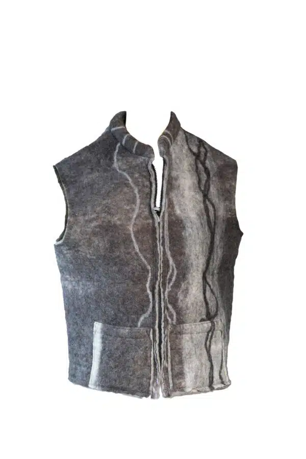 Vest Purewool Darkgrey Cwm