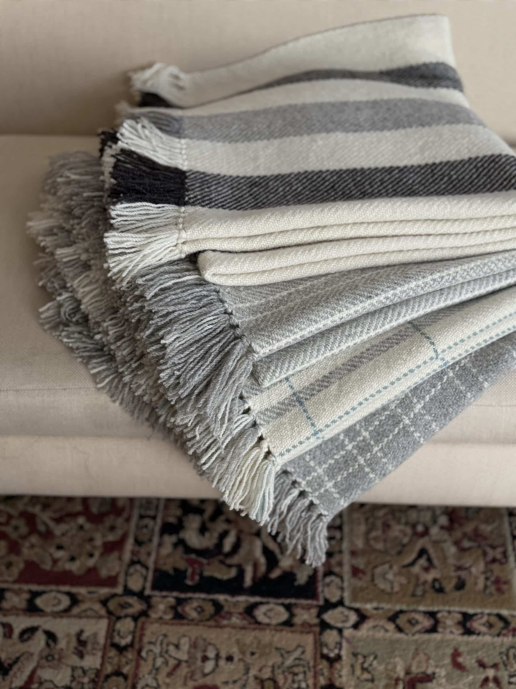Traceable Textiles Parkland 100% Alberta Wool Handwoven Blankets - Image 4