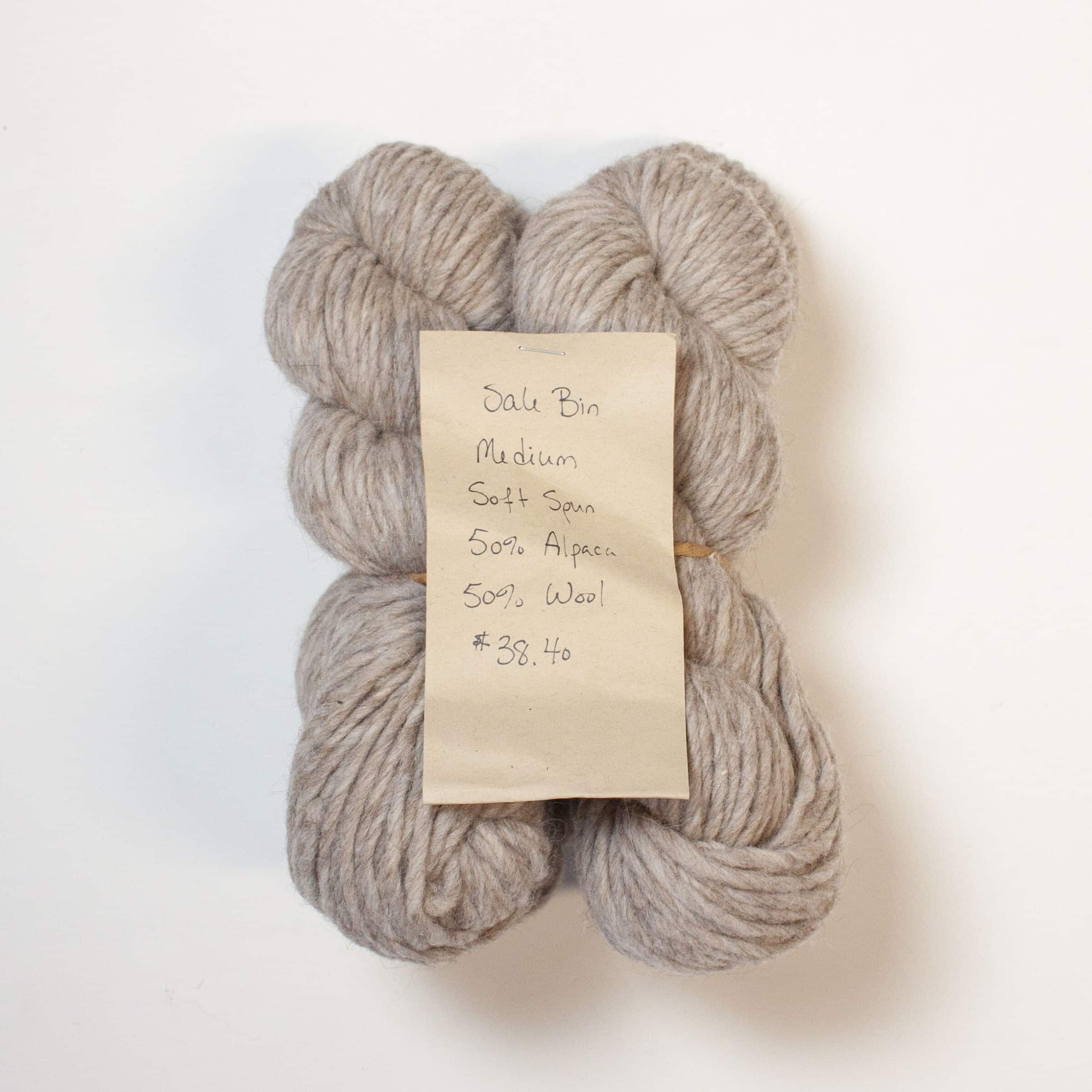 SALE Medium Soft Spun 50% Alpaca / 50% Wool