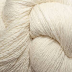 Alpaca Super Fine Mule Spinner 2 Ply 15% Alpaca / 85% Rambouillet - White