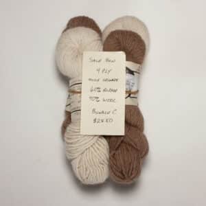 SALE Mule Spinner 4-Ply 60% Alpaca 40% Wool - Bundle C